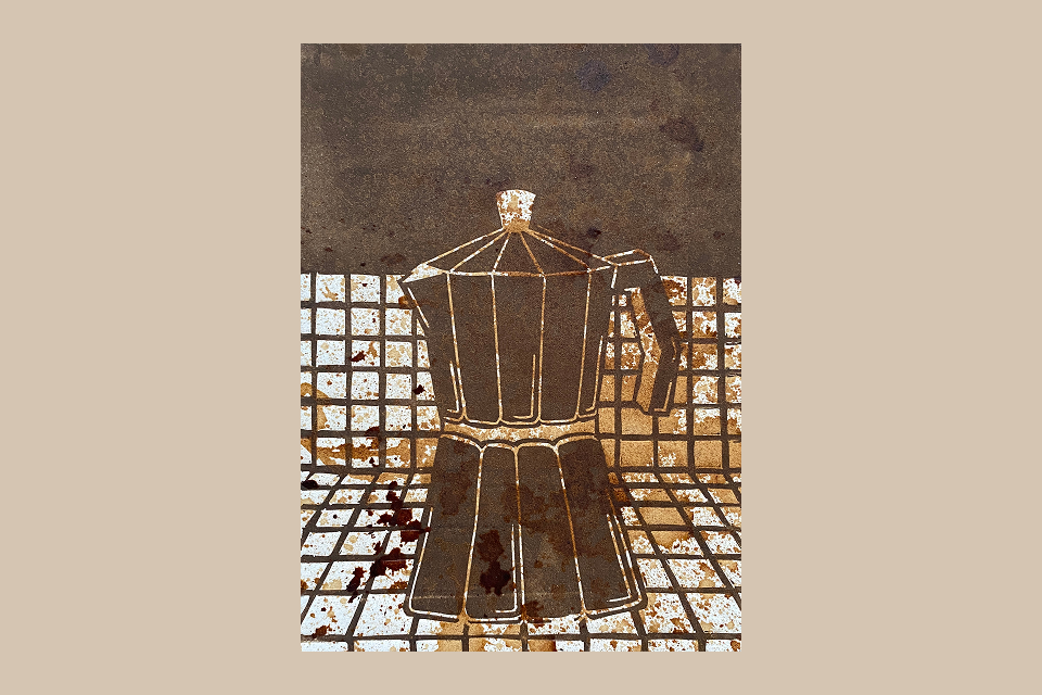 Picture of a svg vector drawing og the red room from Twin Peaks